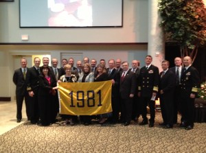 USNA Class of 1981 at Celebration of Life for Marty Bodrog.  