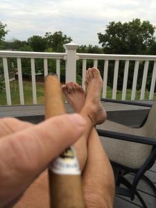 Some weeks end with a high-five and the light of a cigar. Feeling blessed! Feeling grateful!  Facebook Update 7.18.14
