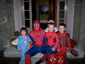 Hangin' with Spidey.