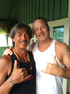 With Kurt Leong in Princeville, Kauai - Surf Dude all grown up.